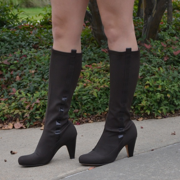 Taryn Rose Shoes - Taryn Rose | Knee High Boots Stretchable Fabric